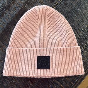 MooseKnuckle Pink Ribbed Beanie